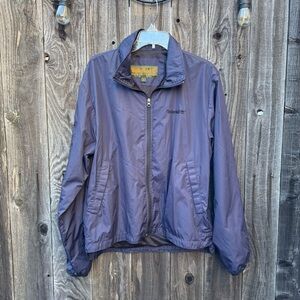 Timberland Navy Blue Weathergear Full-Zip Rain Jacket/windbreaker size medium